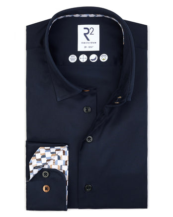 2 PLY organic cotton shirt 010 - Navy