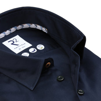 2 PLY organic cotton shirt 010 - Navy