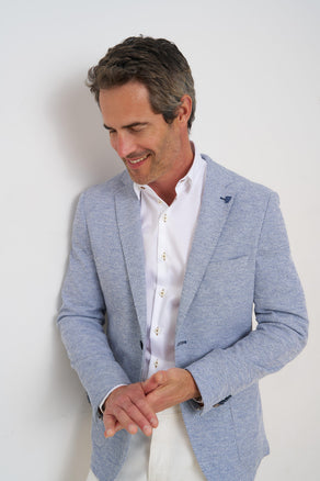 Knitted jacket 014 - Blue