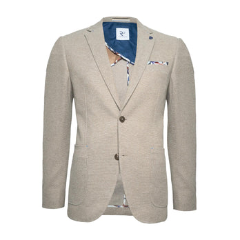 Gebreid stretch colbert 045 - Beige