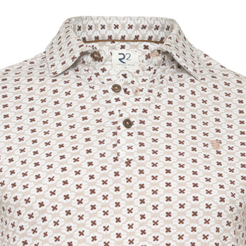 Bladprint linnenmix polo 045 - Beige