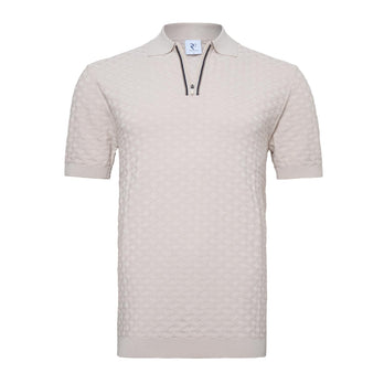 Modal blend zipper closure polo 045 - Beige
