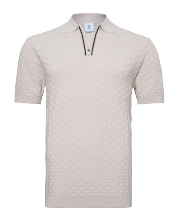 Modalmix polo met ritssluiting 045 - Beige