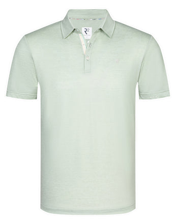 Katoenen linnen mix polo 071 - Light green