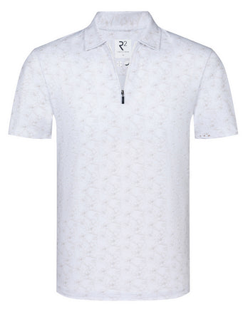 Polo de voyage à imprimé floral 045 - Beige