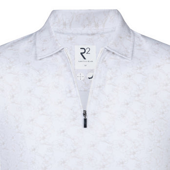 Travel polo floral print 045 - Beige