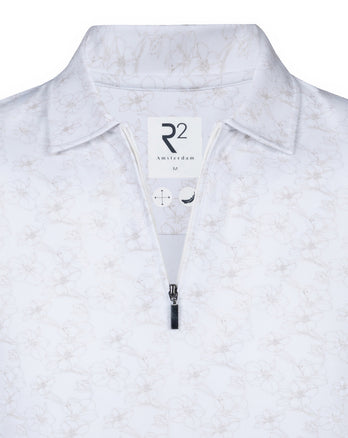 Polo de voyage à imprimé floral 045 - Beige