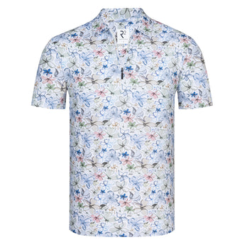Travel polo floral print 073 - Multicolour