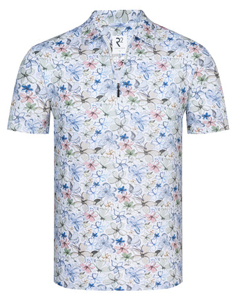 Polo de voyage à imprimé floral 073 - Multicolour
