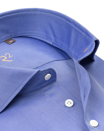R2 Premium Baumwollhemd 014 - Blue