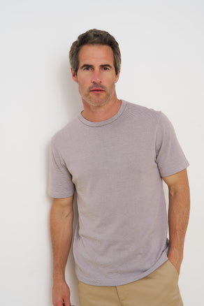 T-shirt en mélange modal 042 - Taupe
