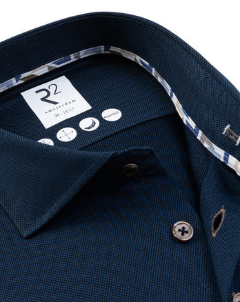 Travel Hemd Dobby 010 - Navy