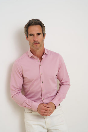 Travel shirt dobby 099 - Coral