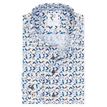 Travel shirt 014 - Blue