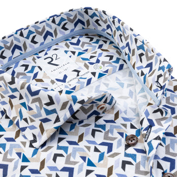 Travel shirt 014 - Blue