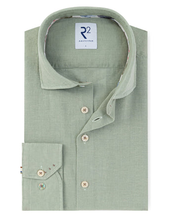 Leinenmischung-Hemd 074 - Green
