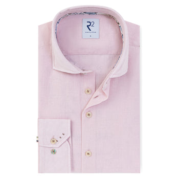 Linen blend shirt 088 - Light pink