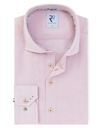Leinenmischung-Hemd 088 - Light pink