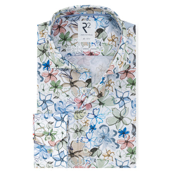 Travel shirt floral print 073 - Multicolour