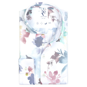 Travel shirt floral print 073 - Multicolour