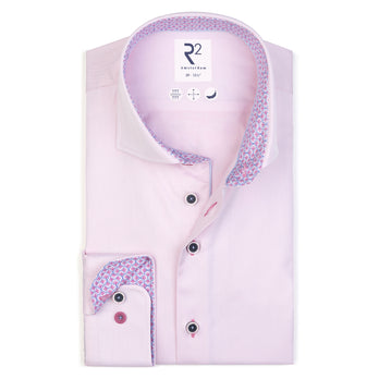 2 PLY fine twill cotton shirt 088 - Light pink
