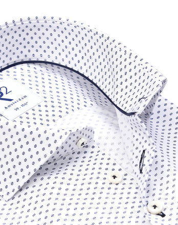 Chemise en coton imprimé 010 - Navy