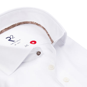 Strijkvrij katoenen overhemd 004 - White