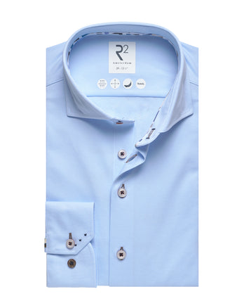 Extra lange Ärmel. Travel Hemd Dobby 018 - Light blue