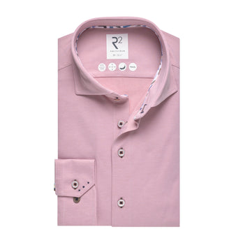 Extra long sleeves. Travel shirt dobby 099 - Coral