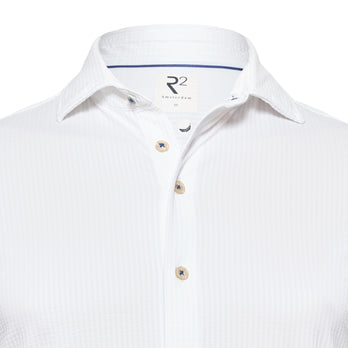 Short sleeve polyamide blend shirt 004 - White