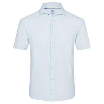 Chemise seersucker manches courtes 074 - Green