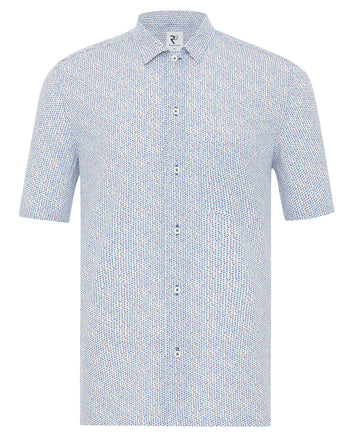 Chemise coton imprimé géométrique manches courtes 073 - Multicolour
