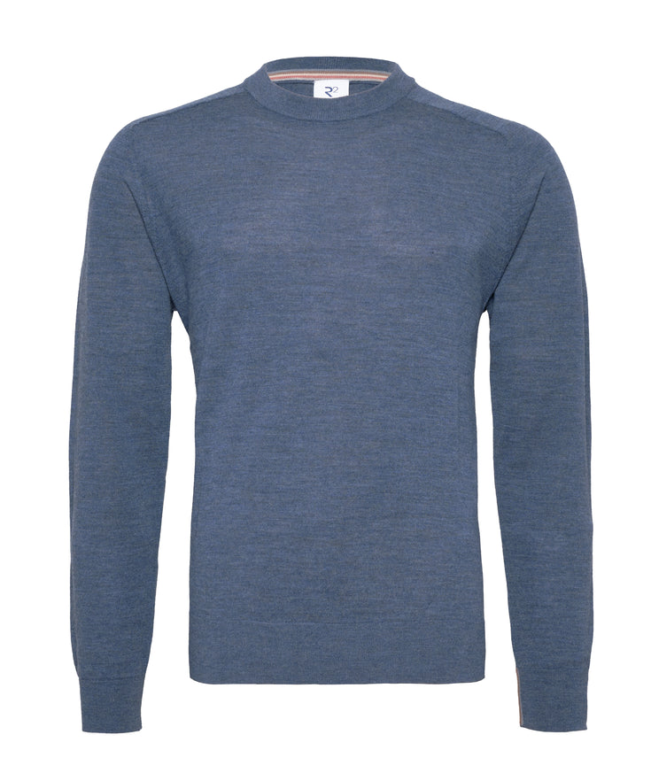 Merinowoll Crew Neck 014 - Blue