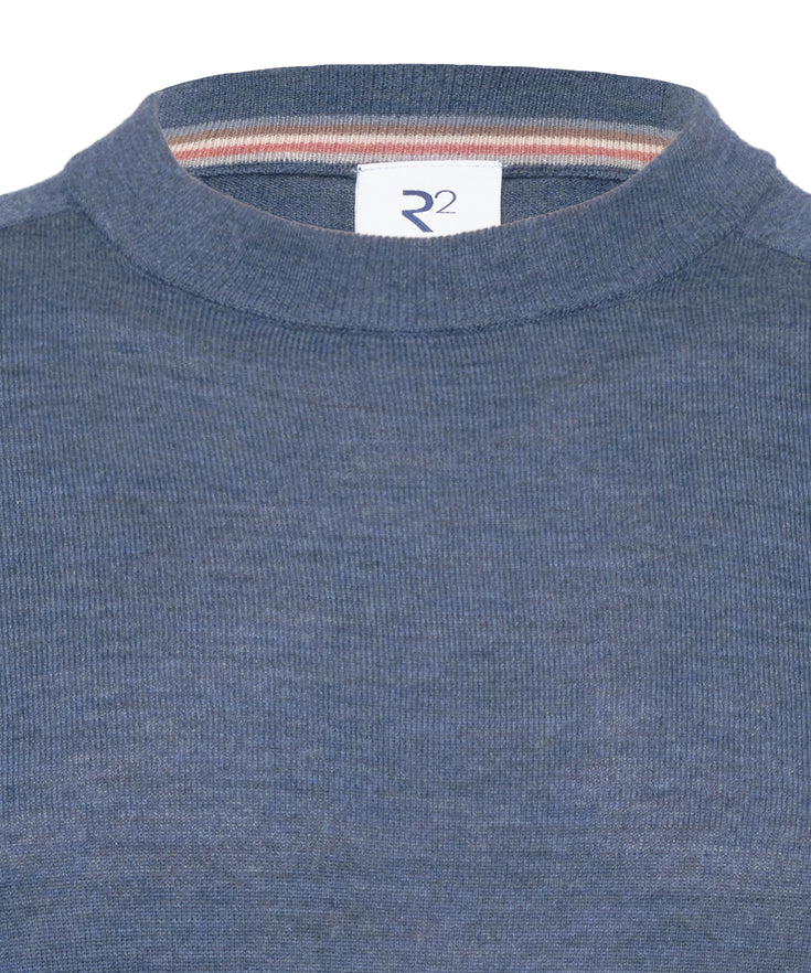 Merinowoll Crew Neck 014 - Blue