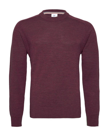 Merinowol crew neck 080 - Bordeaux