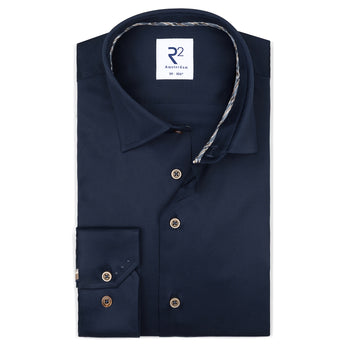 Organic 2-Ply Baumwollhemd 010 - Navy