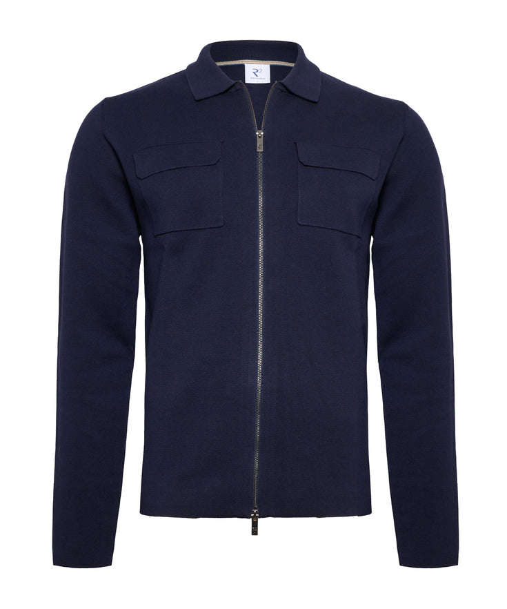 Modal blend overshirt 010 - Navy
