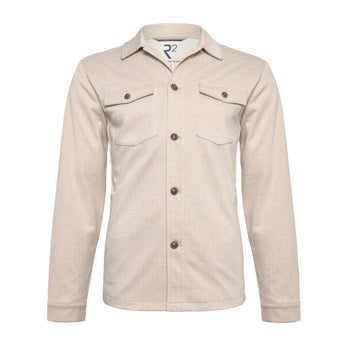 Herringbone overshirt 039 - Off white