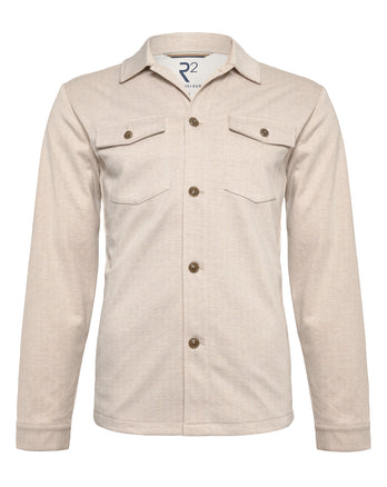 Herringbone overshirt 039 - Off white