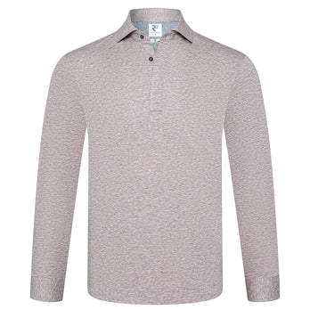 Polo-chemise single jersey chiné 045 - Beige