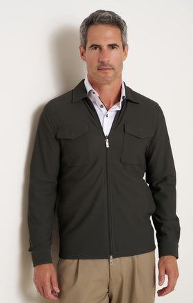 Travel overshirt 070 - Dark green