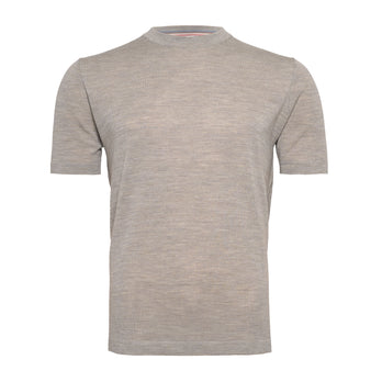 Merino wool T-shirt 045 - Beige