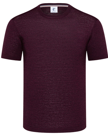 Merinowol T-shirt 080 - Bordeaux
