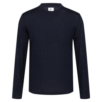 Wollen stretch T-shirt 010 - Navy