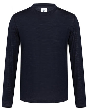 Wollen stretch T-shirt 010 - Navy