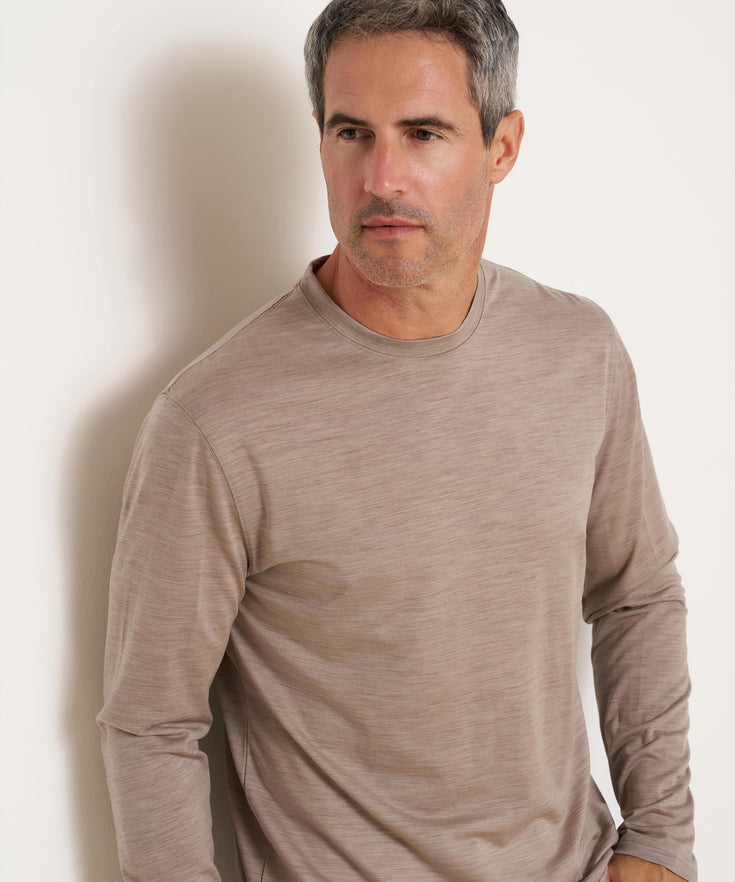 Wool stretch T-shirt 045 - Beige