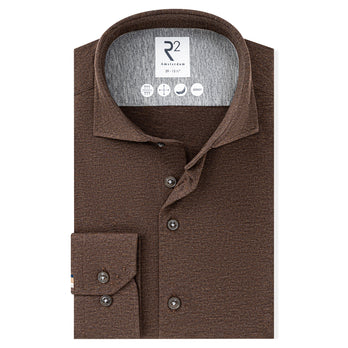 Melange single jersey shirt 041 - Brown