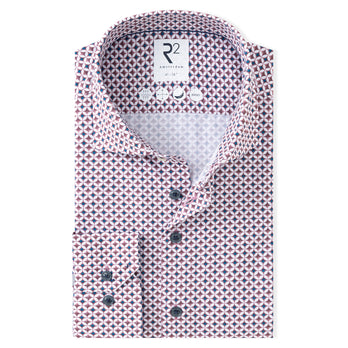 Travel shirt printed 084 - Mauve