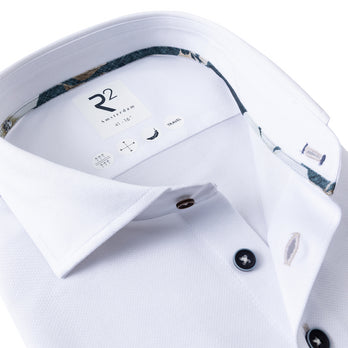 Dobby travel overhemd 004 - White
