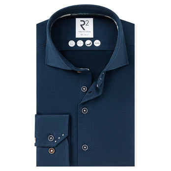 Travel shirt dobby 010 - Navy